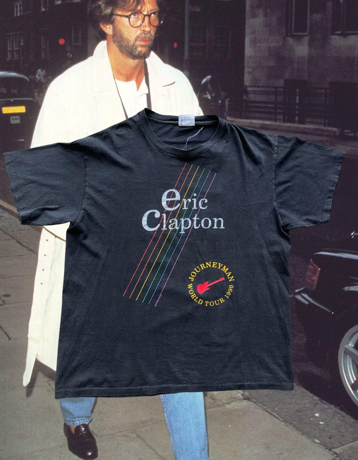 1990 Eric Clapton Journeymen World Tour Tee