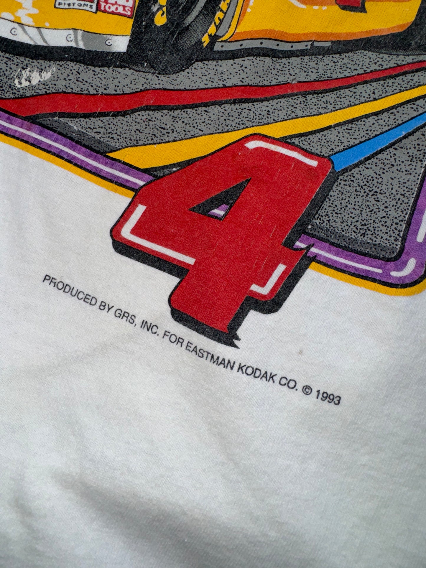 1993 Kodak Sponsor Nascar Ernie Irvan Tee