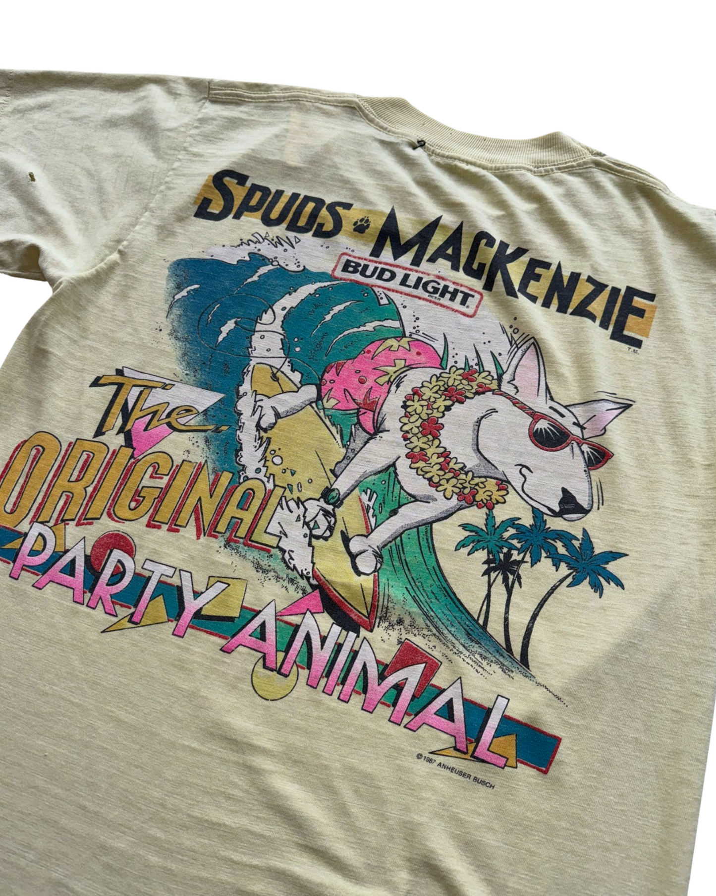 1987 Spuds Mckenzie Anheuser Busch Tee