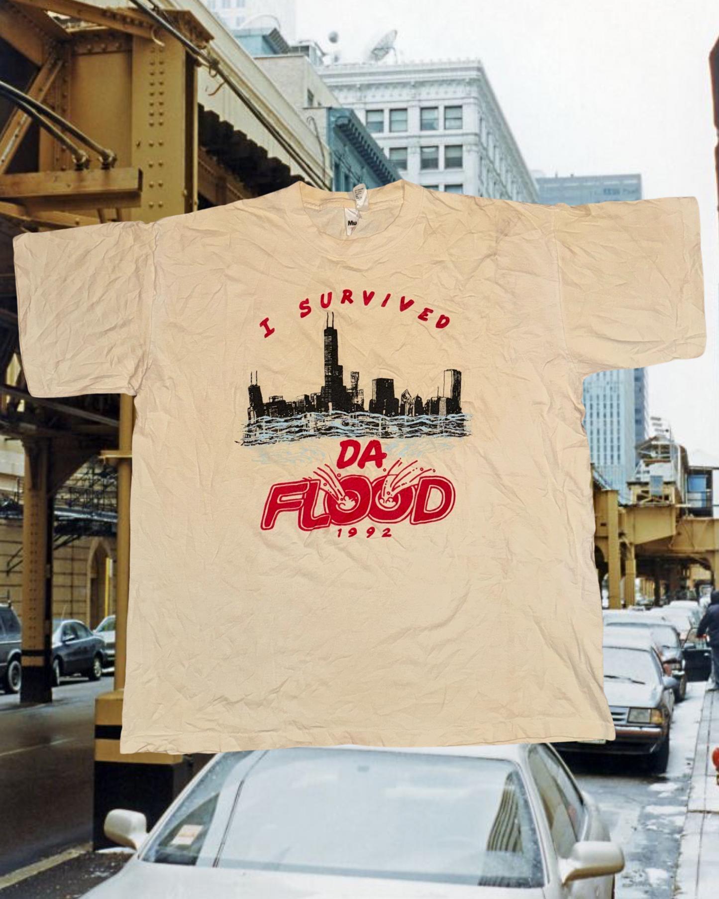 1992 Chicago "I Survived Da Flood" Tee