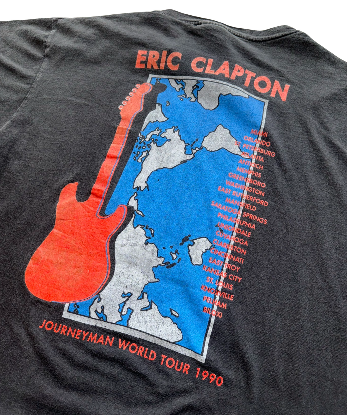 1990 Eric Clapton Journeymen World Tour Tee